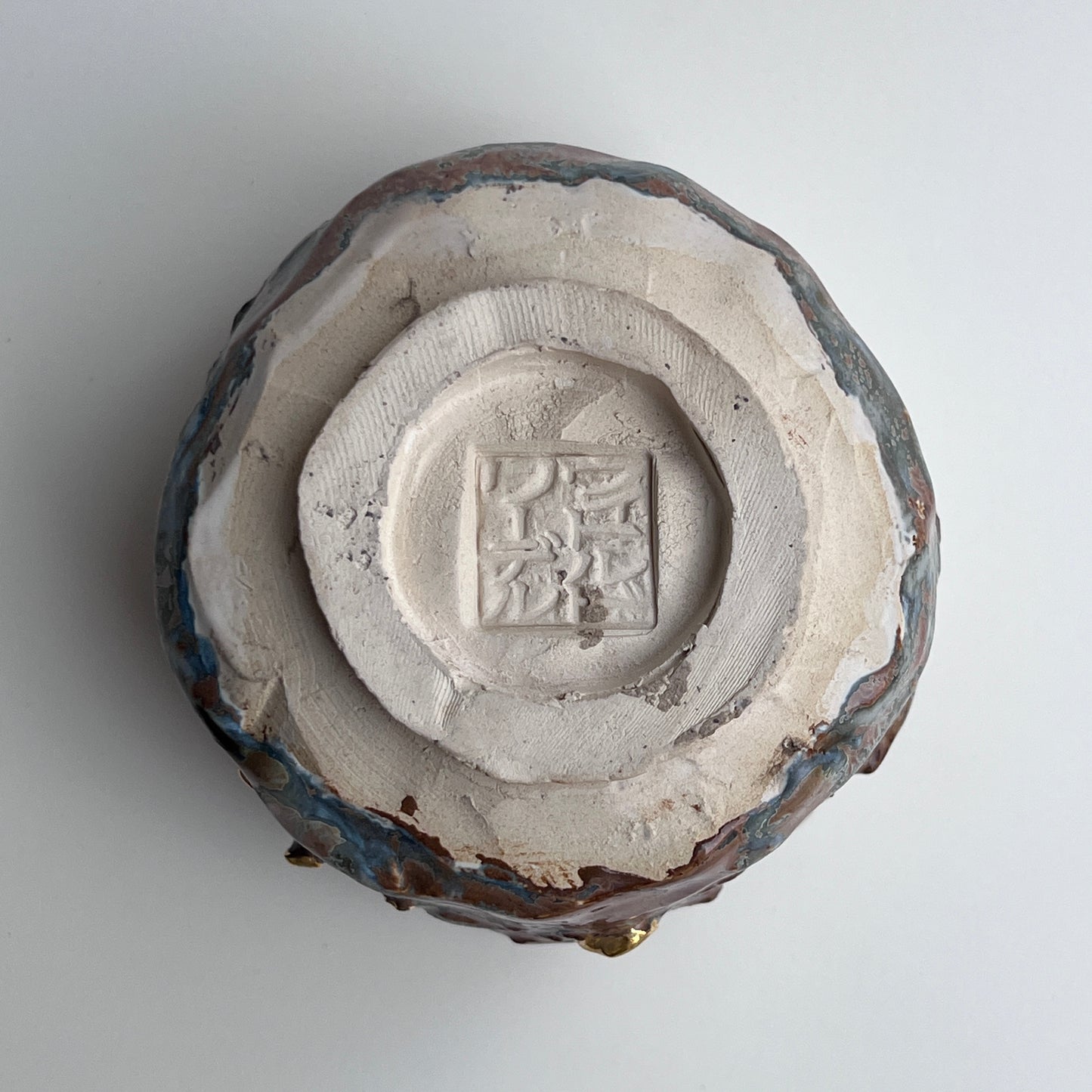 Carved, Sake Cup with Gold Details