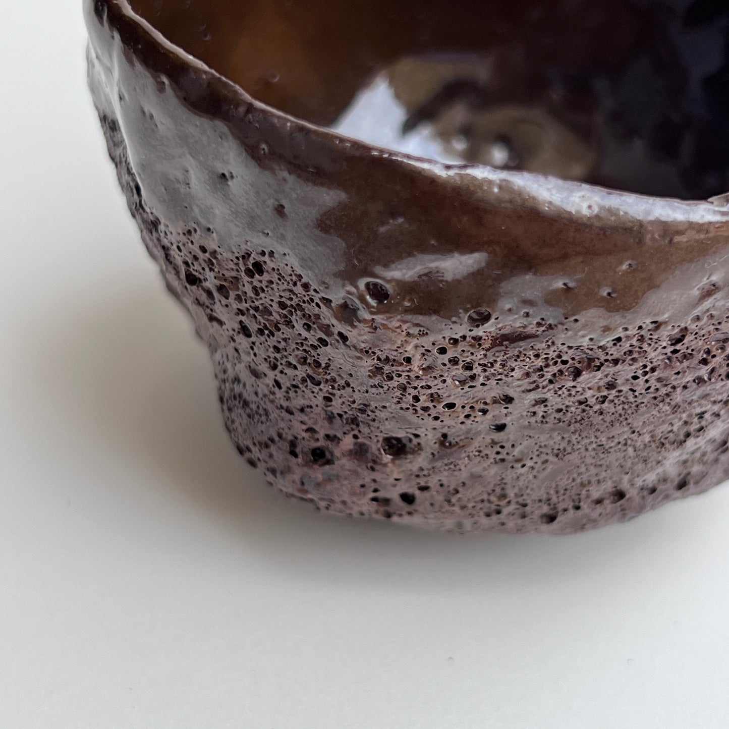 Brown Lava Glaze Sake Cup