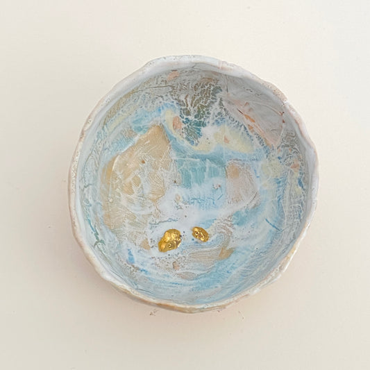 Small, Carved, Sake Cup 13