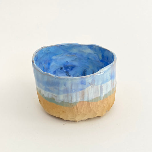 Small, Carved, Sake Cup 18