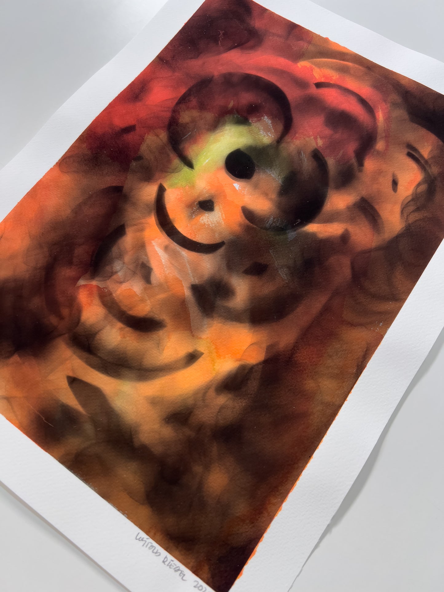 Smoke-Particle Photogram Drawing 004