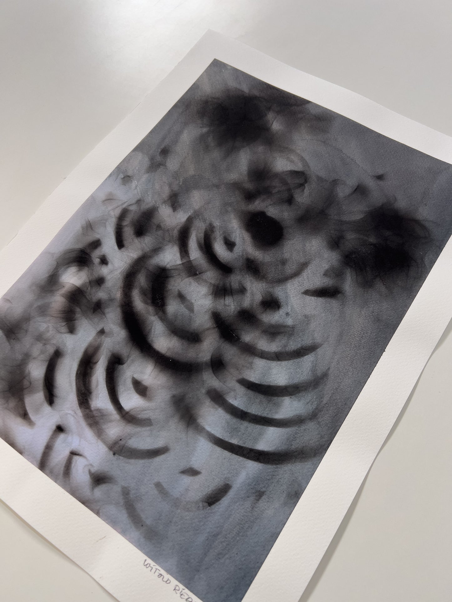 Smoke-Particle Photogram Drawing 006