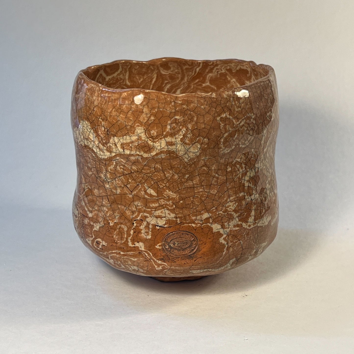 Large Nerikomi Tea Bowl Winter
