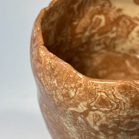 Large Nerikomi Tea Bowl Winter