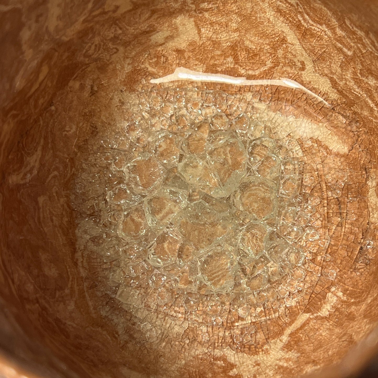 Large Nerikomi Tea Bowl Winter