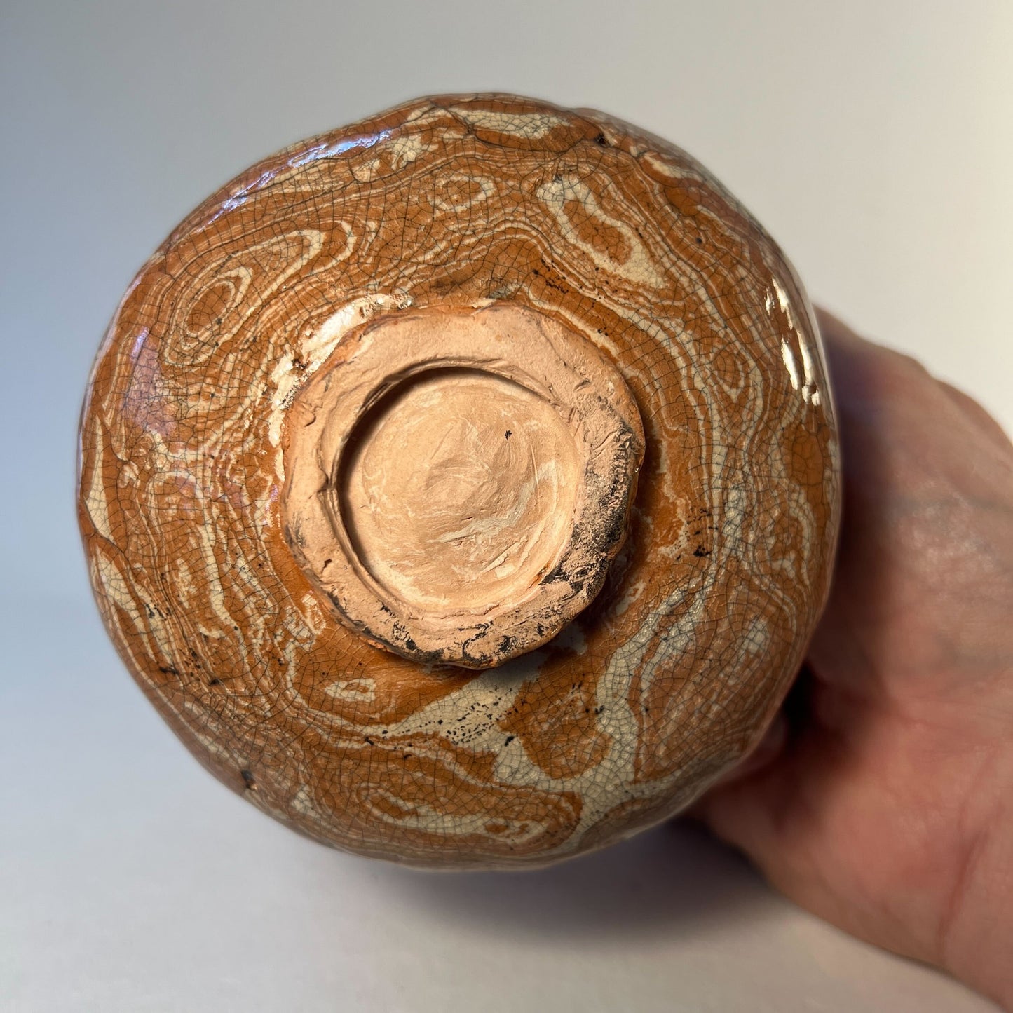 Large Nerikomi Tea Bowl Winter