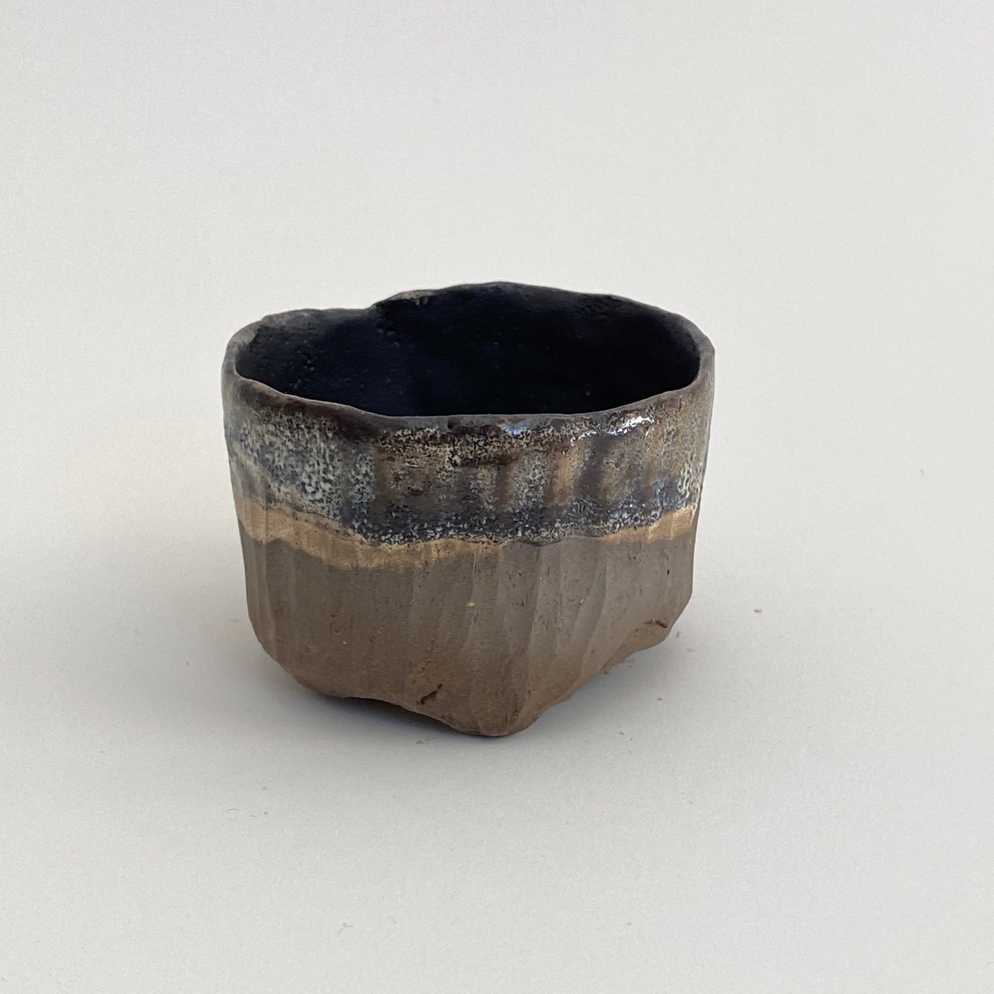 Small, Carved, Sake Cup 09