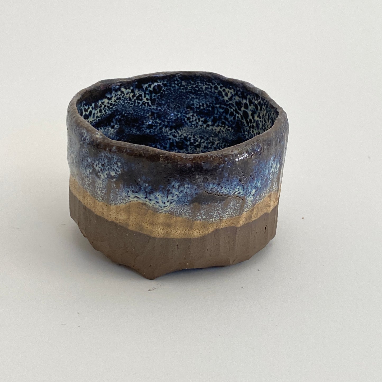 Small, Carved, Sake Cup 10