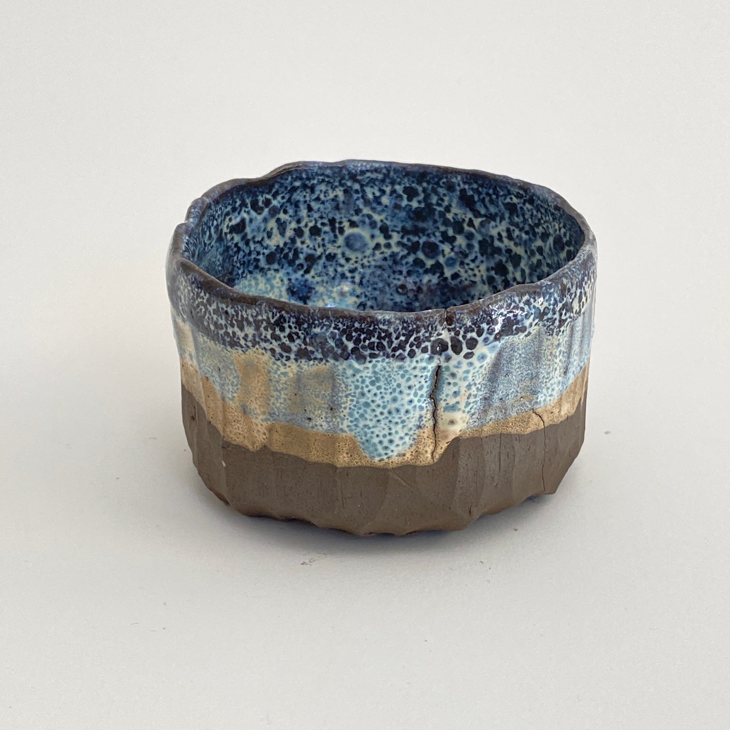 Small, Carved, Sake Cup 15
