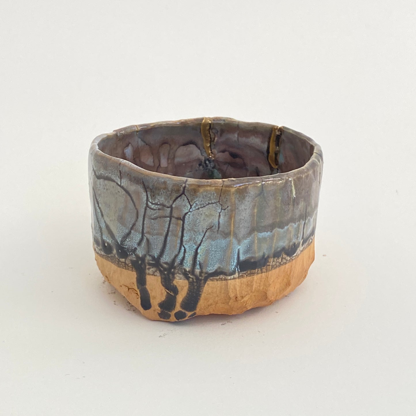 Small, Carved, Sake Cup 16