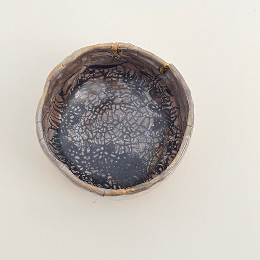 Small, Carved, Sake Cup 16