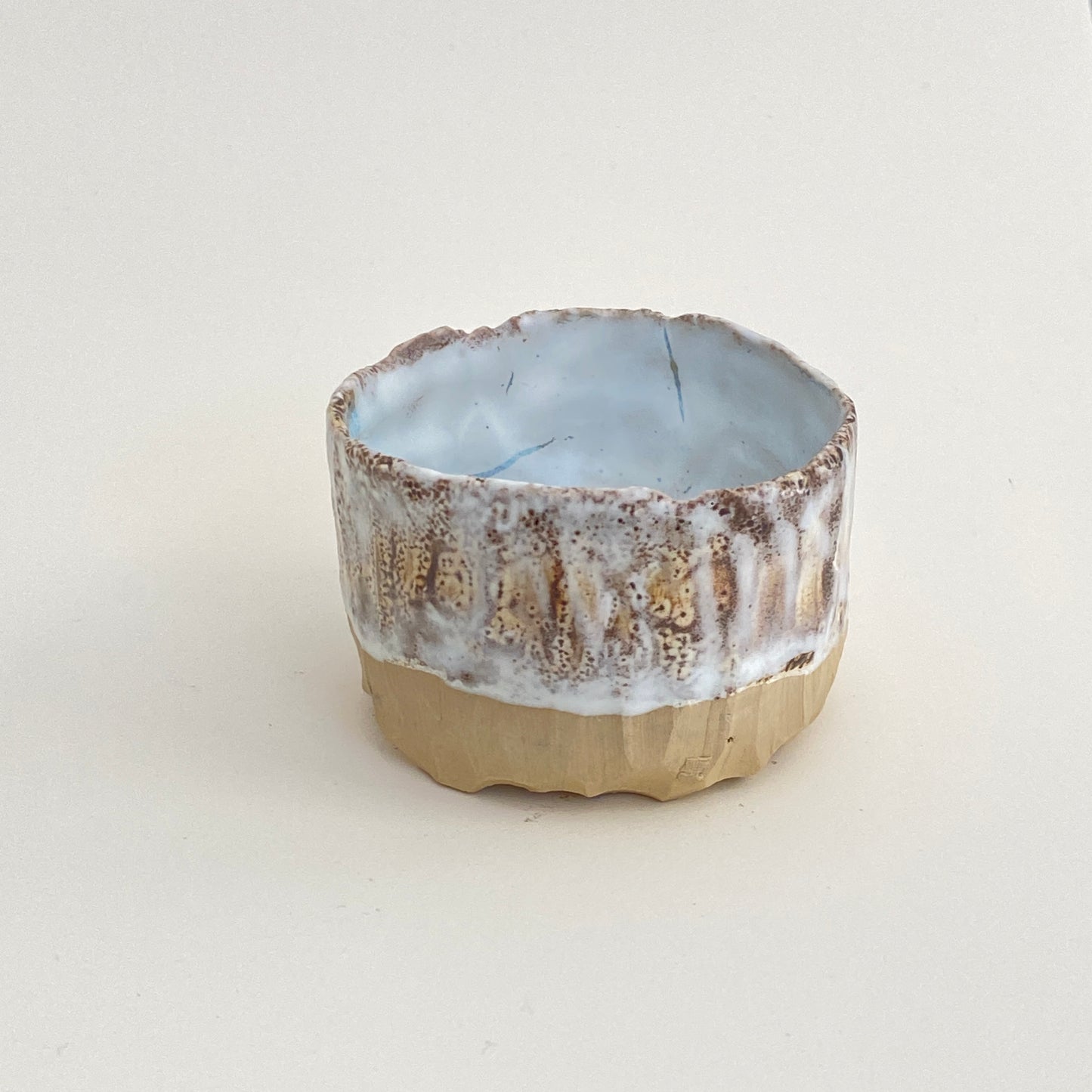 Small, Carved, Sake Cup 19