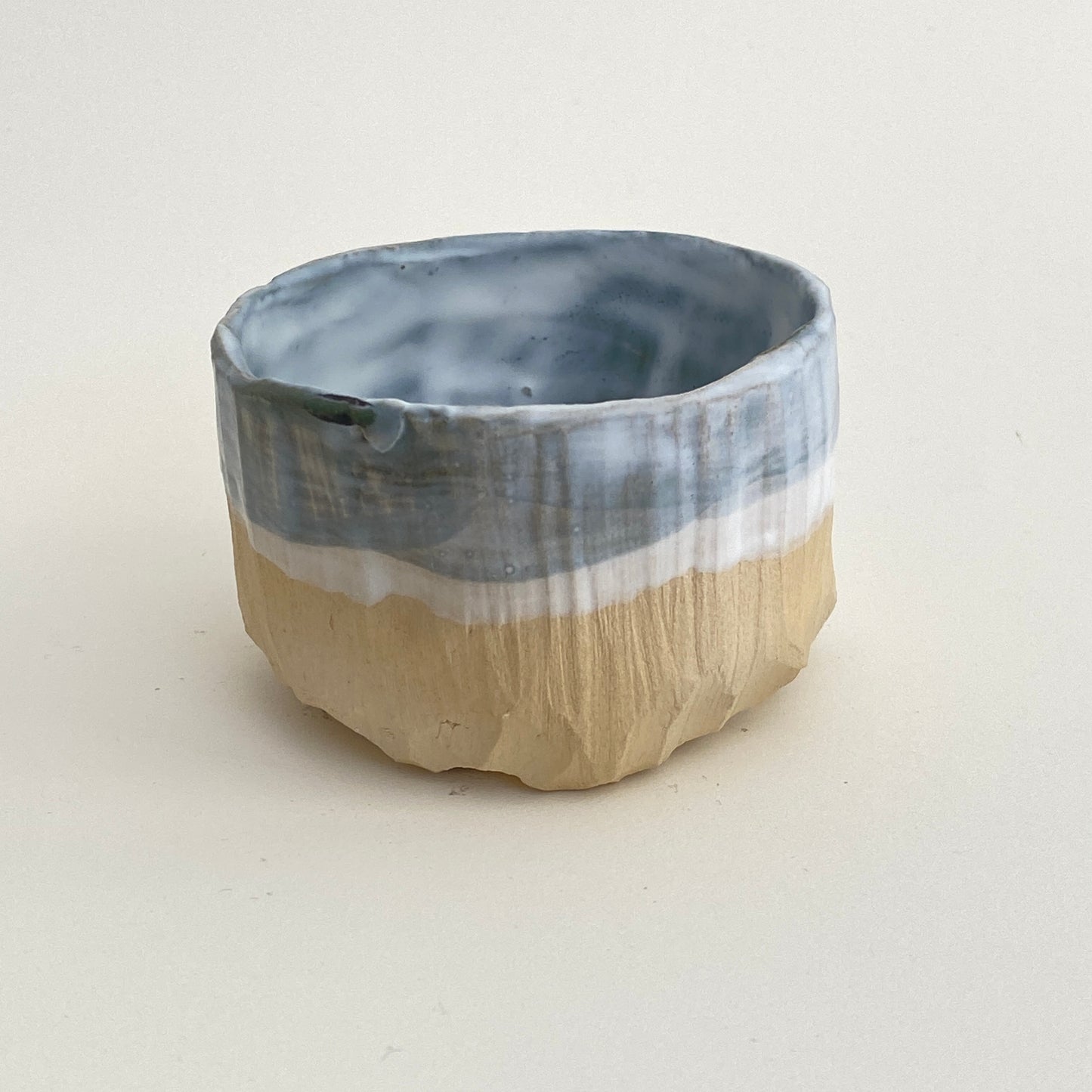 Small, Carved, Sake Cup 22