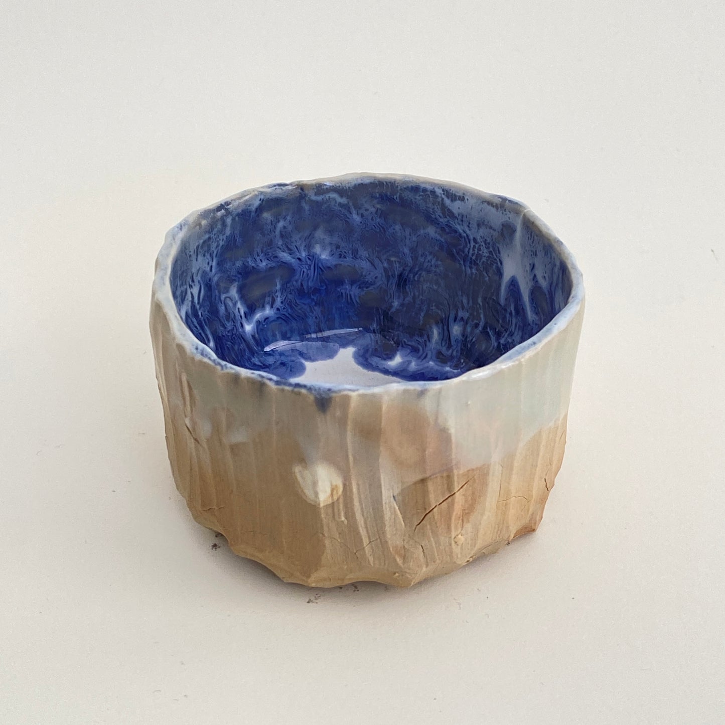 Small, Carved, Sake Cup 26