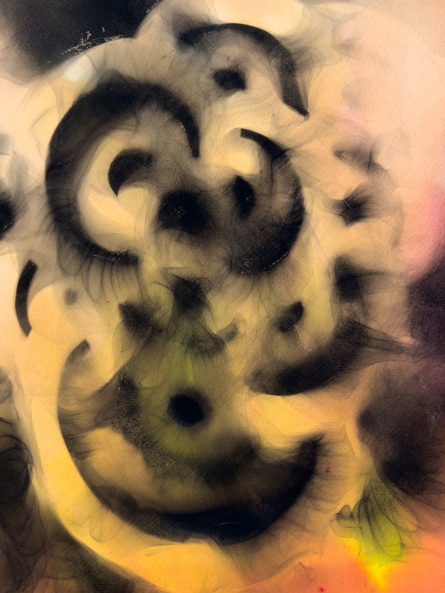 Smoke-Particle Photogram Drawing 007