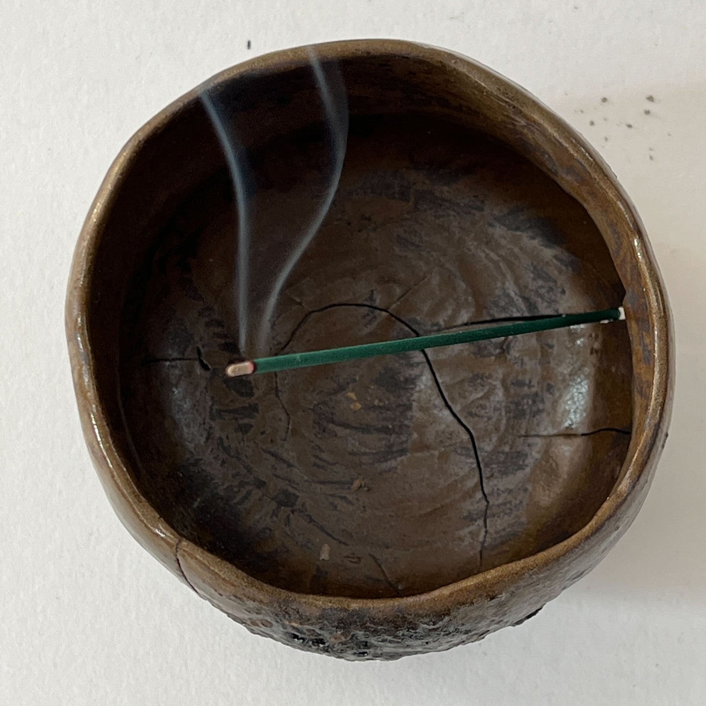 Fractured Chawan Incense Burner